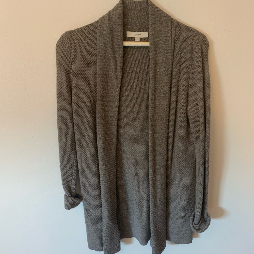 Loft long open sweater